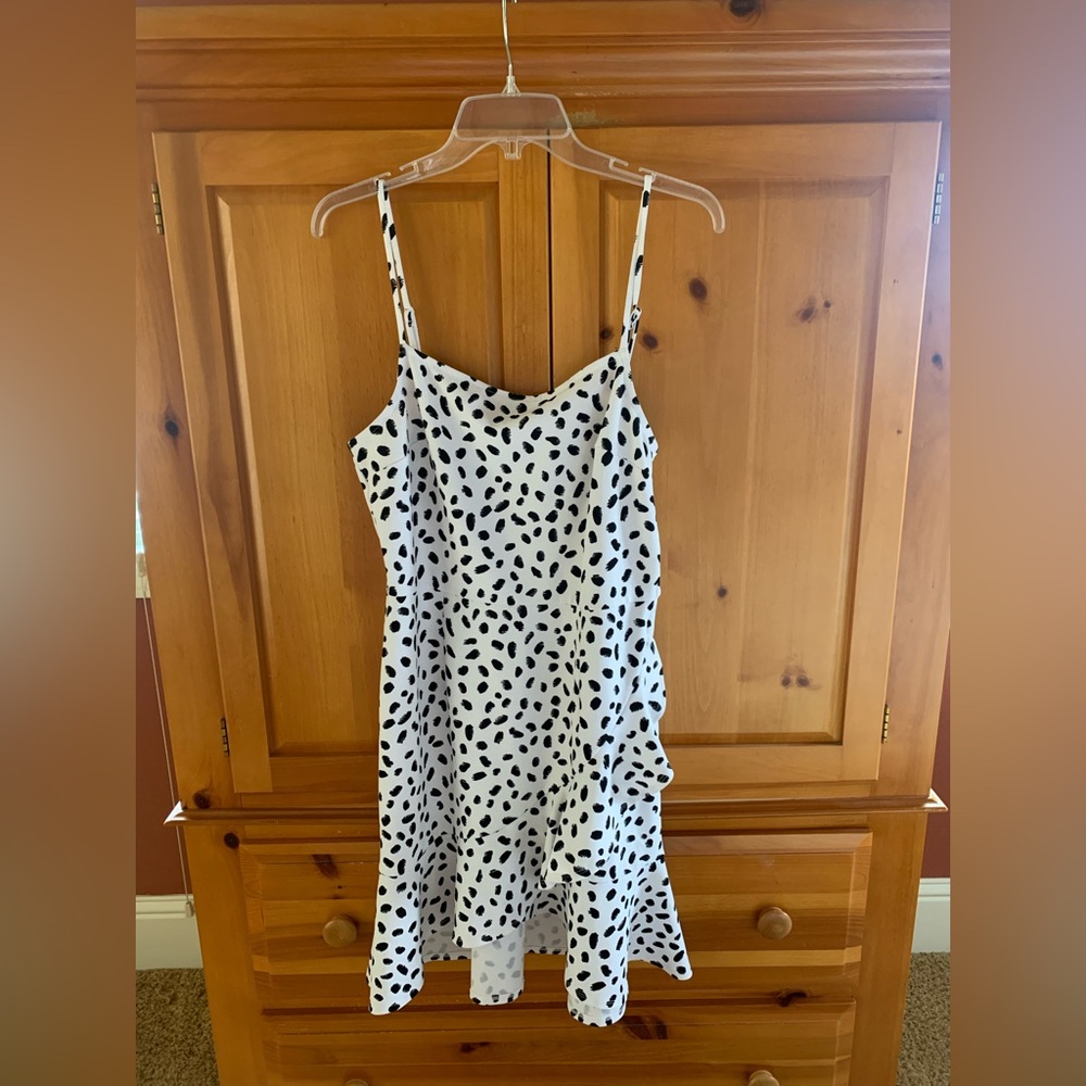 Bar III Monochrome Patterned Dress